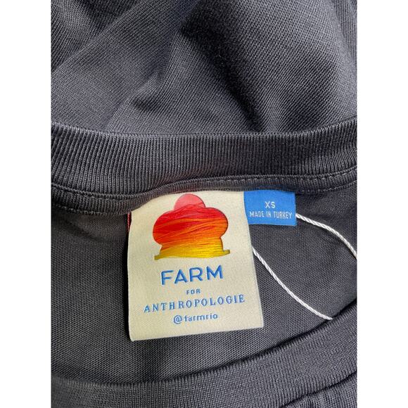 Farm Rio Sleeveless Black Cotton Graphic Midi Dress Size XS - Picture 4 of 5